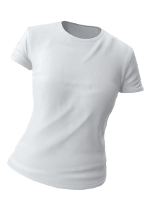 white women's tshirt